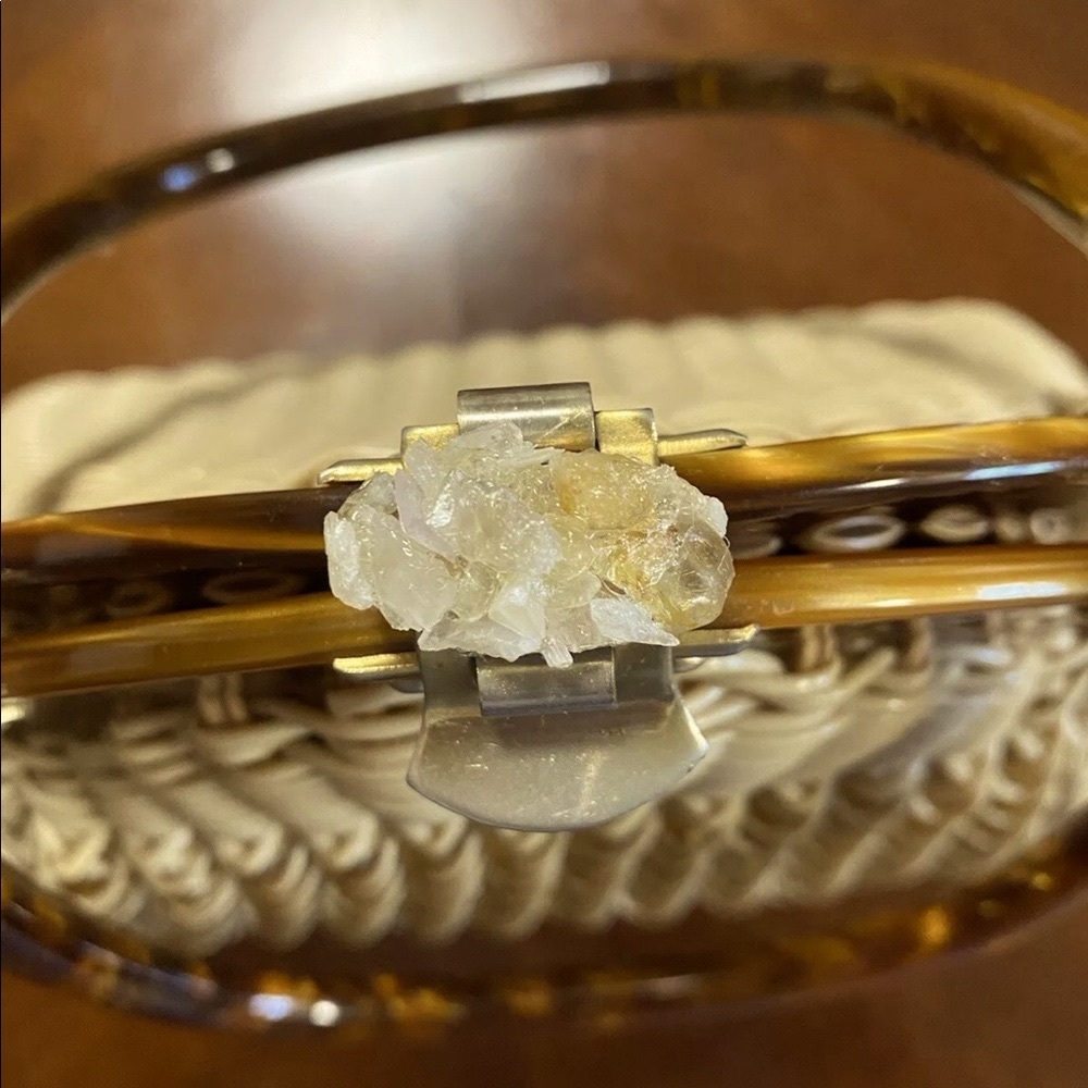 Lucite wicker purse - Picture 3 of 12